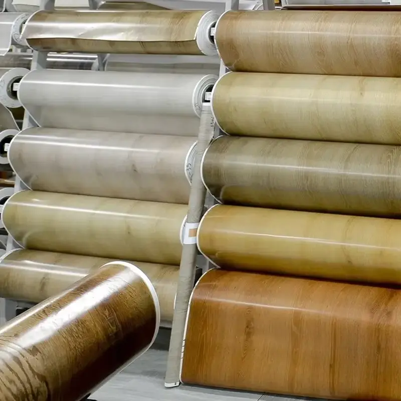 Film dekorasi warna PVC untuk laminasi di lantai WPC